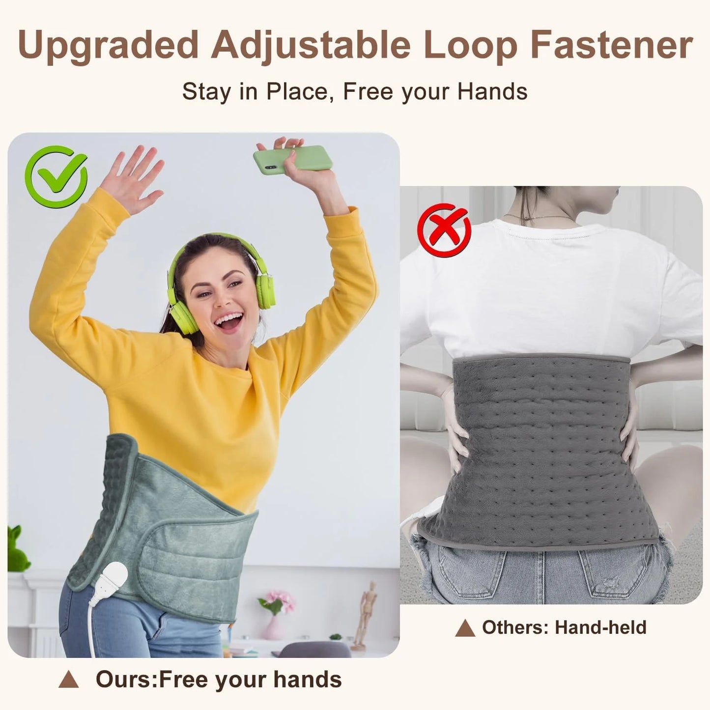 Instant Relief Back Pain Heating Pad