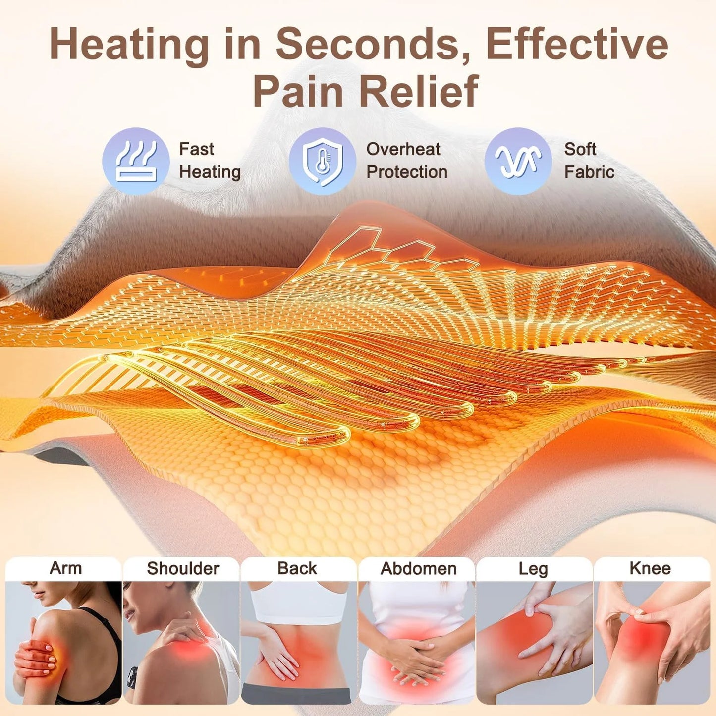 Instant Relief Back Pain Heating Pad