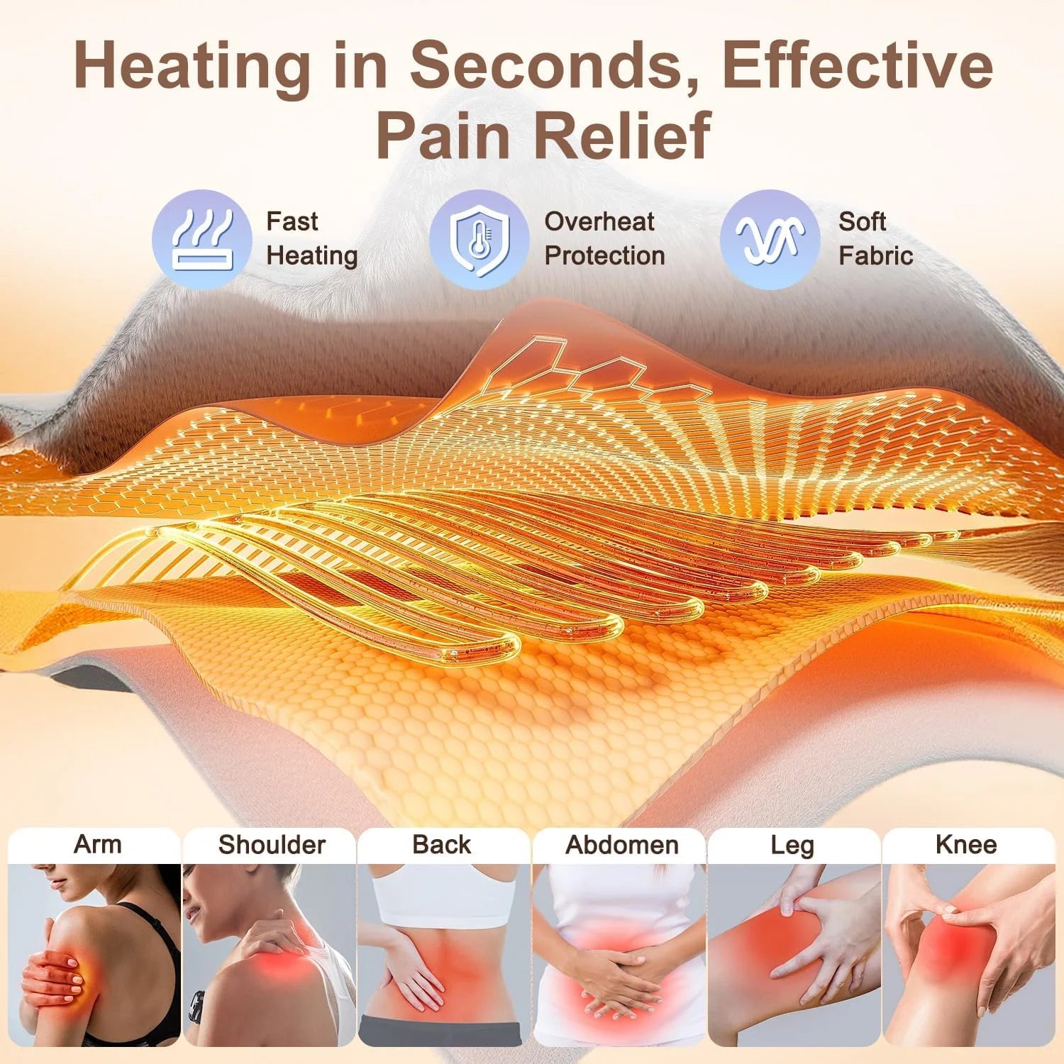 Instant Relief Back Pain Heating Pad